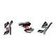 Kit dekor Red Monster - IDgrafix - Yamaha Grizzly 550-700 -idgrafix