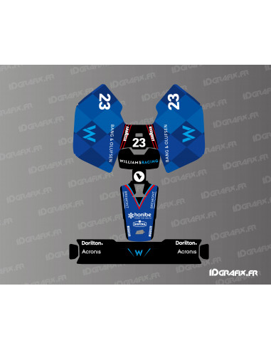 Williams F1 Edition Aufkleber – Mammotion LUBA Mini-Mähroboter – Idgrafix