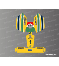 Adesivo Senna Edition - Robot tagliaerba Mammotion LUBA Mini - Idgrafix