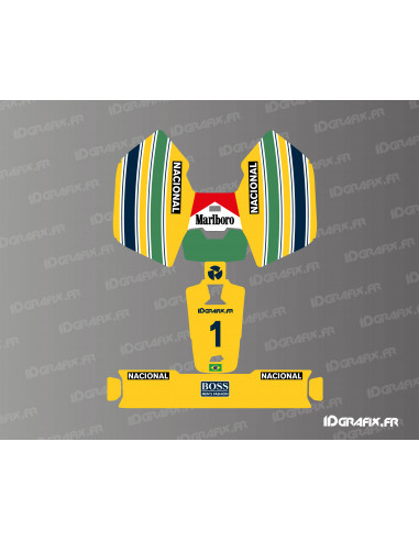 Adesivo Senna Edition - Mini robot rasaerba Mammotion LUBA - Idgrafix