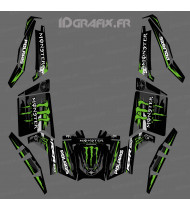 Kit décoration 100% Perso Monster Vert Edition - IDgrafix - Polaris RZR 900 XP -  Idgrafix