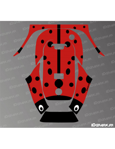 Aufkleber Coccinelle Edition - ECOVACS G1-800 / G1-2000 Mähroboter - Idgrafix