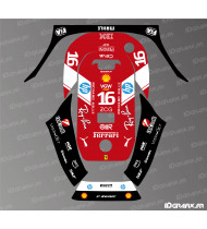 Sticker Scuderia F1 Edition (Leclerc) - ECOVACS G1-800 / G1-2000 mowing robot - Idgrafix