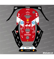Pegatina Edición Scuderia F1 (Hamilton) - Robot cortacésped ECOVACS G1-800 / G1-2000 - Idgrafix