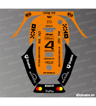 Sticker Mc Laren F1 Edition (Norris) - ECOVACS G1-800 / G1-2000 mowing robot - Idgrafix