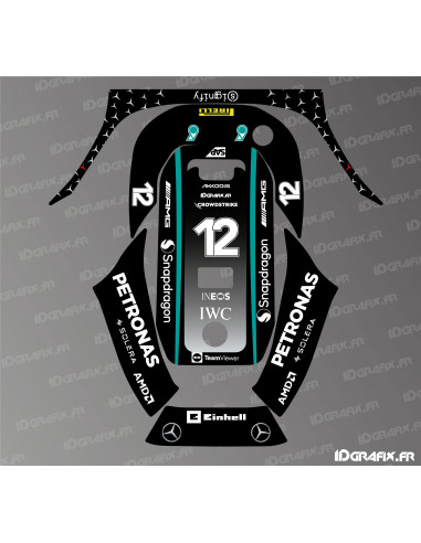 Sticker Mercedes F1 Edition (Antonelli) - Robot de tonte ECOVACS G1-800 / G1-2000 -  Idgrafix