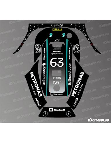 Sticker Mercedes F1 Edition (Russell) - Robot de tonte ECOVACS G1-800 / G1-2000 -  Idgrafix