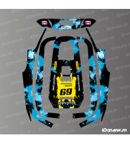 Sticker Monster Edition (Blue) - ECOVACS Goat A1600 RTK mowing robot - Idgrafix