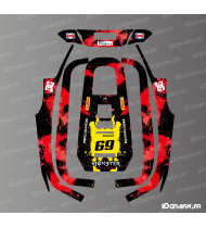 Sticker Monster Edition (Rot) - ECOVACS Goat A1600 RTK Mähroboter - Idgrafix