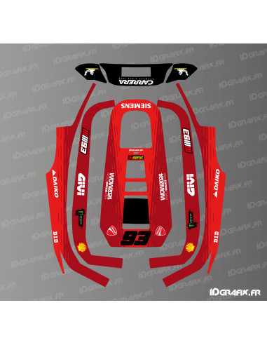Aufkleber Ducati Moto GP Edition (Marquez) - ECOVACS Goat A1600 RTK Mähroboter - Idgrafix
