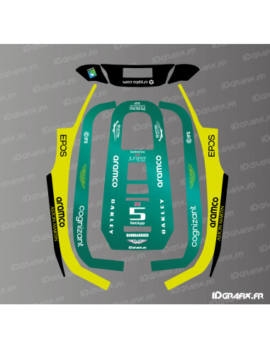 Sticker Aston Martin F1 Edition - ECOVACS Goat A1600 RTK mowing robot - Idgrafix