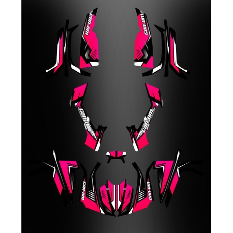 Kit dekor Full Wasp (Pink) - IDgrafix - Can-Am L-serie Outlander