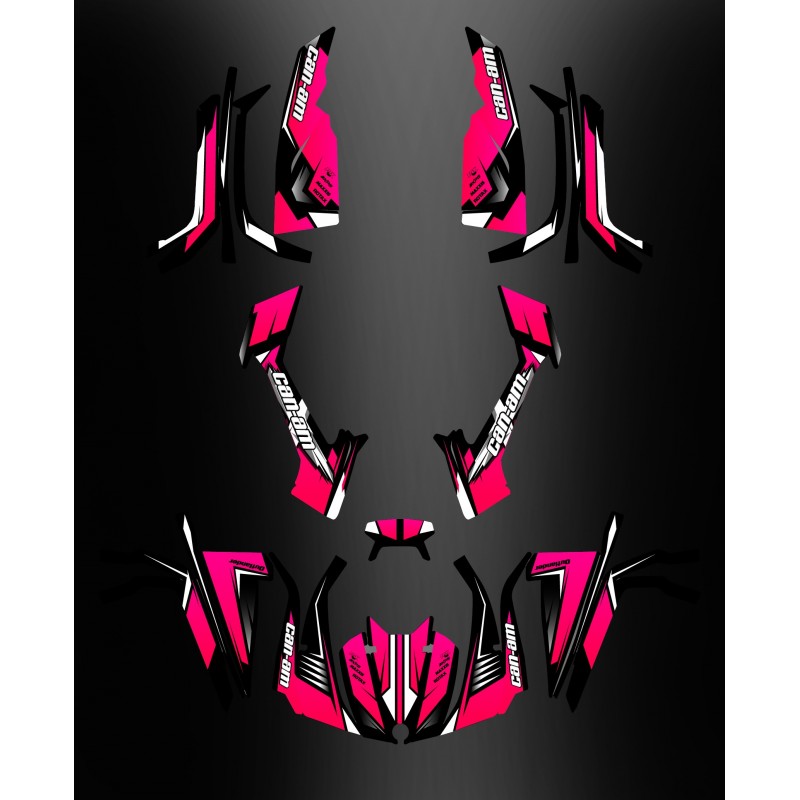 Kit dekor Full Wasp (Pink) - IDgrafix - Can-Am L-serie Outlander -idgrafix