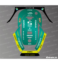 Sticker Aston Martin F1 Edition - ECOVACS G1-800 / G1-2000 robotic mower - Idgrafix