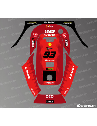 Aufkleber Ducati Moto GP Edition (Marquez) - ECOVACS G1-800 / G1-2000 Mähroboter - Idgrafix