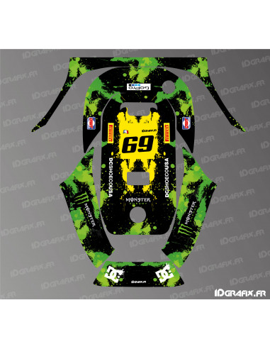 Sticker Monster Edition (Vert) - Robot de tonte ECOVACS G1-800 / G1-2000 -  Idgrafix