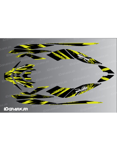Kit décoration Attack Medium (Lime) pour Seadoo GTI -  Idgrafix