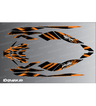 Kit di decorazione Attack Medium (arancione) per Seadoo GTI - Idgrafix