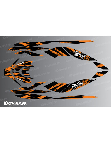 Attack Medium (Orange) Dekorationsset für Seadoo GTI - Idgrafix