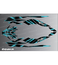 Kit décoration Attack Medium (Turquoise) pour Seadoo GTI -  Idgrafix