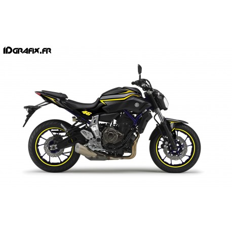 Kit décoration Racing Jaune - IDgrafix - Yamaha MT-07