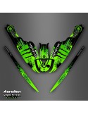 Kit décoration Monster Vert pour Yamaha Super Jet
