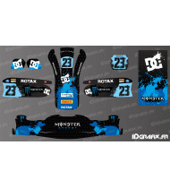 Kit de decoración Monster Edition (azul) para karting - KG 509 - Idgrafix