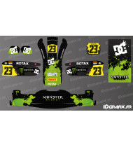 Kit de decoració Monster Edition (verd) per a karting - KG 509 - Idgrafix