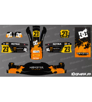 Kit de decoració Monster Edition (taronja) per a karting - KG 509 - Idgrafix