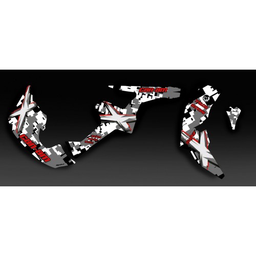 Kit decoration Digital Camo Red Full - IDgrafix - Can Am Renegade - IDgrafix