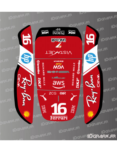Aufkleber Scuderia F1 Edition (Leclerc) - Honda Miimo HRM 1000-1500-2500 Mähroboter - Idgrafix