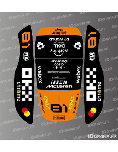 Aufkleber Mc Laren F1 Edition (Piastri) - Honda Miimo HRM 1000-1500-2500 Mähroboter - Idgrafix
