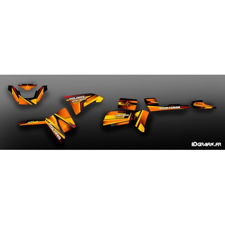 Kit de decoración de Naranja de la Serie - IDgrafix - Polaris 800 Deportista