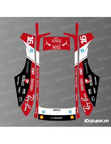 Pegatina Edición Scuderia F1 (Leclerc) - Robot cortacésped ECOVACS Goat O500 / O800 - Idgrafix