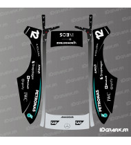 Pegatina Mercedes F1 Edition (Antonelli) - Robot cortacésped ECOVACS Goat O500 / O800 - Idgrafix