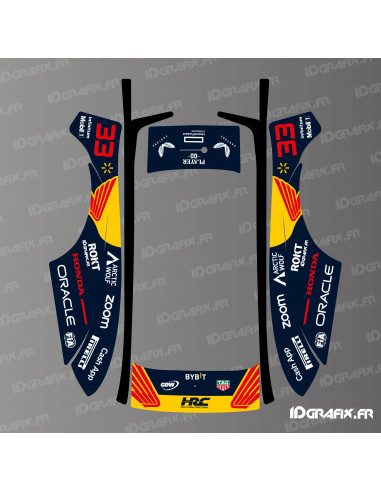 Adesivo Honda F1 Edition - Rasaerba robotizzato ECOVACS Goat O500 / O800 - Idgrafix