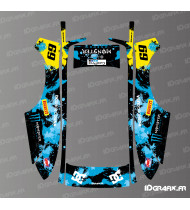 Sticker Monster Edition (Blue) - ECOVACS Goat O500 / O800 robotic mower - Idgrafix