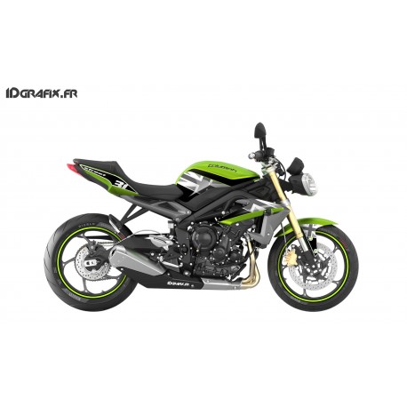 Kit deco Perso for Triumph Speed triple (green)