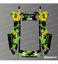 Sticker Monster Edition (verde) - Tosaerba robotizzato ECOVACS Goat O500 / O800 - Idgrafix