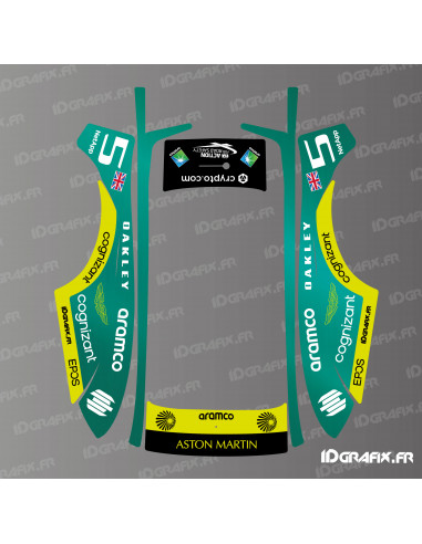 Sticker Aston Martin F1 Edition - ECOVACS Goat O500 / O800 mowing robot - Idgrafix