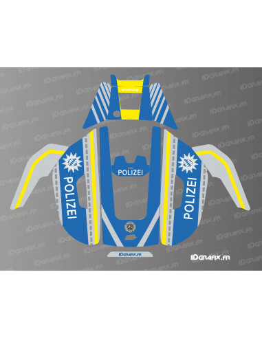 Sticker Polizei Edition (Germany) - Mammotion YUKA lawnmower robot - Idgrafix