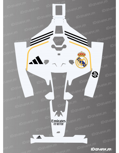 Real Madrid Foot Edition Aufkleber - Mammotion LUBA 2 Rasenmäherroboter - Idgrafix