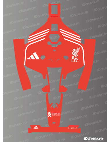 Adesivo Liverpool Foot Edition - Rasaerba robotizzato Mammotion LUBA 2 - Idgrafix