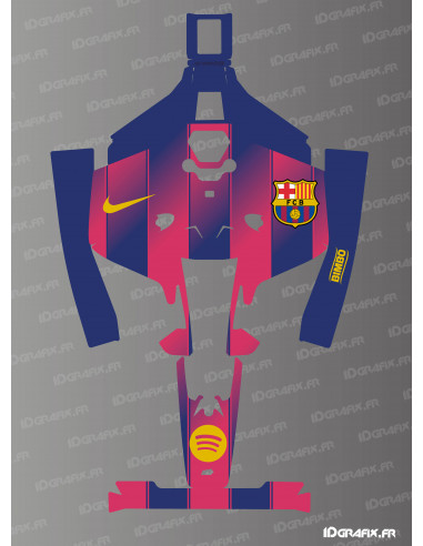 FC Barcelona Fußball Edition Aufkleber - Mammotion LUBA 2 Rasenmähroboter - Idgrafix