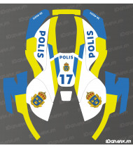 Adesivo Polis Edition (Svezia) - Rasaerba robotizzato Husqvarna AUTOMOWER - Idgrafix