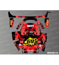 Sticker Monster Edition (Rot) - Segway Navimow X3 Mähroboter - Idgrafix
