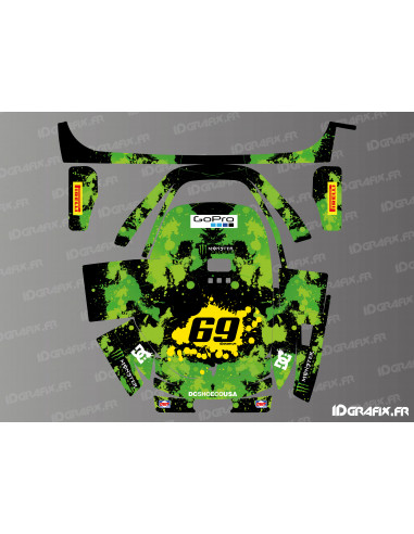Sticker Monster Edition (Grün) - Segway Navimow X3 Mähroboter - Idgrafix