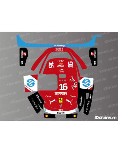 Adesivo Scuderia F1 Edition (Leclerc) - Robot tagliaerba Segway Navimow X3 - Idgrafix