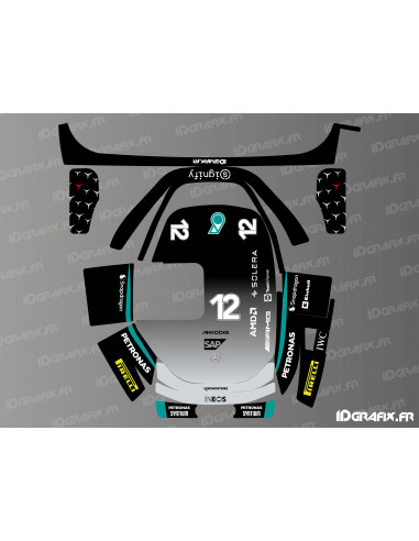 Pegatina Mercedes F1 Edition (Antonelli) - Robot cortacésped Segway Navimow X3 - Idgrafix