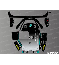 Pegatina Mercedes F1 Edition (Russell) - Robot cortacésped Segway Navimow X3 - Idgrafix